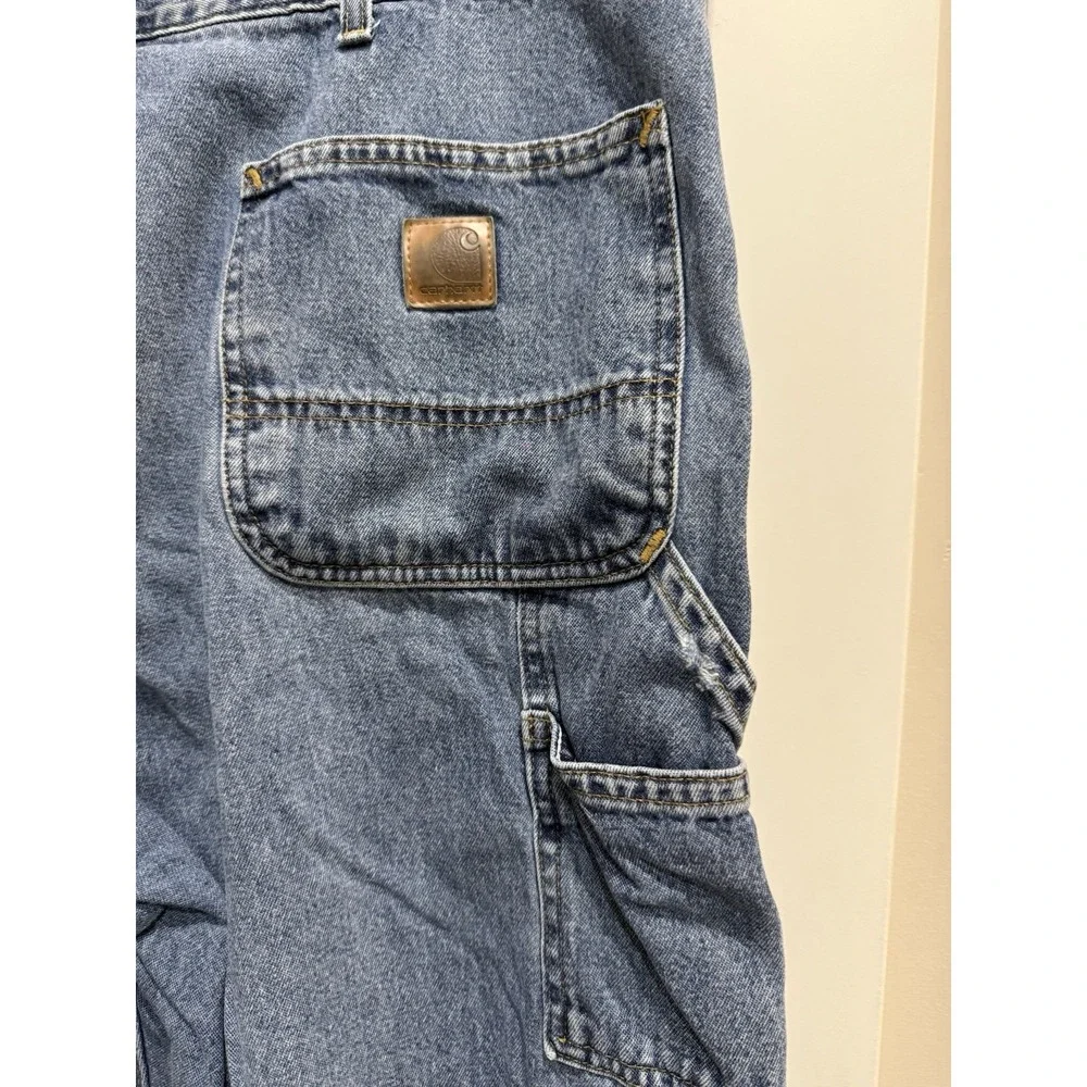 Carhartt B13 DPS Carpenter Jeans Mens 40x32 Original Dungaree Fit Blue Denim